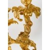 Importants candélabres en bronze doré et ciselé à 4 bras, style Rocaille Louis XV. Époque Napoléon III | Biron Importants candélabres en bronze doré et ciselé à 4 bras, style Rocaille Louis XV. Époque Napoléon III