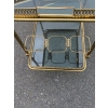 1950/70 Desserte Roulante Maison Jansen En Laiton Et Bronze Doré 18