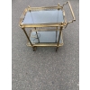 1950/70 Desserte Roulante Maison Jansen En Laiton Et Bronze Doré 13