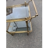 1950/70 Desserte Roulante Maison Jansen En Laiton Et Bronze Doré 14
