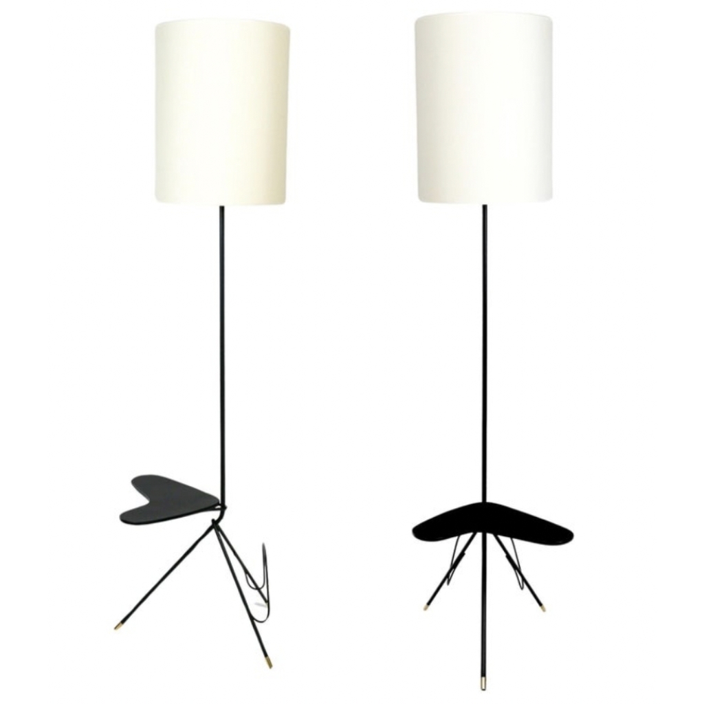 1960 Paire de lampadaires Tablette et porte revue Maison Lunel | Biron |||||