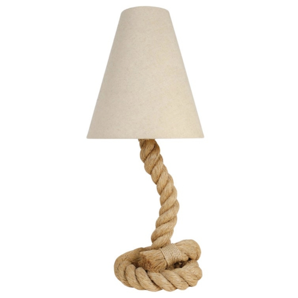 1950 Grande lampe à corde par Audoux et Minet | Biron |||||