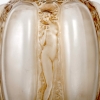 Vase « Six Figurines et Masques » verre blanc patiné sépia de René LALIQUE | Biron Vase "Six Figurines et Masques" verre blanc patiné sépia de René LALIQUE