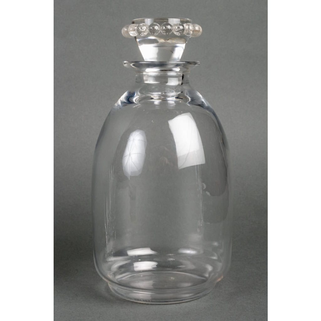 Service « Boules – Andlau » verre blanc de René LALIQUE – 34 pièces | Biron Service "Boules - Andlau" verre blanc de René LALIQUE - 34 pièces