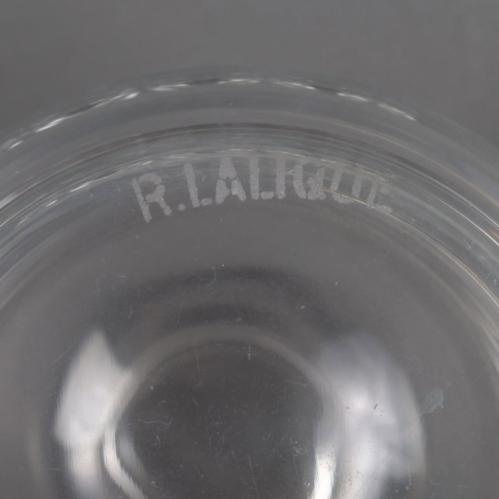 Service « Boules – Andlau » verre blanc de René LALIQUE – 34 pièces | Biron Service "Boules - Andlau" verre blanc de René LALIQUE - 34 pièces