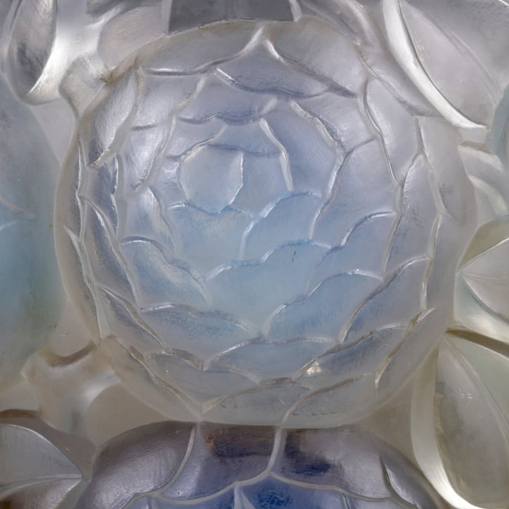 Vase « Oran » verre opalescent de René LALIQUE | Biron Vase "Oran" verre opalescent de René LALIQUE