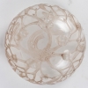 Coupe « Gui » verre blanc patiné sépia de René LALIQUE | Biron Coupe "Gui" verre blanc patiné sépia de René LALIQUE