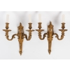 Paire d’Appliques en Bronze Ciselé et Doré Époque Napoléon III d’après Jean-Charles Delafosse (1734-1791) | Biron ||||||||||