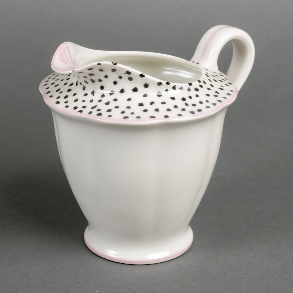 Service Café & Thé « Pois et Nœuds » porcelaine de Limoges de Suzanne Lalique pour Haviland | Biron Service Café & Thé "Pois et Nœuds" porcelaine de Limoges de Suzanne Lalique pour Haviland