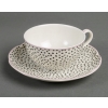 Service Café & Thé « Pois et Nœuds » porcelaine de Limoges de Suzanne Lalique pour Haviland | Biron Service Café & Thé "Pois et Nœuds" porcelaine de Limoges de Suzanne Lalique pour Haviland