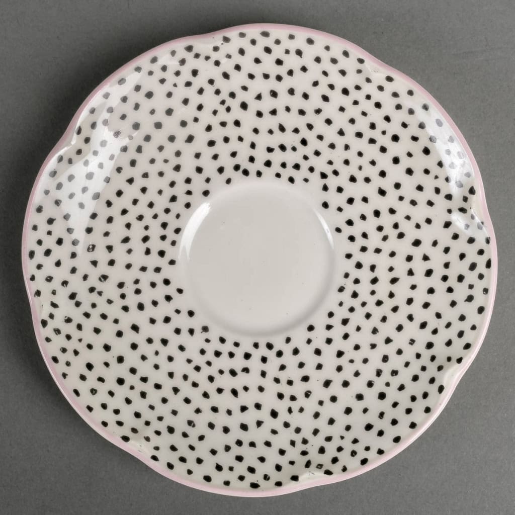 Service Café & Thé « Pois et Nœuds » porcelaine de Limoges de Suzanne Lalique pour Haviland | Biron Service Café & Thé "Pois et Nœuds" porcelaine de Limoges de Suzanne Lalique pour Haviland