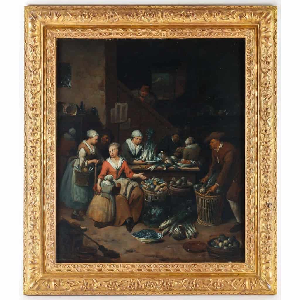 Retour du marché. Jan-Baptist Lambrechts 1680-1731 | Biron Retour du marché. Jan-Baptist Lambrechts 1680-1731