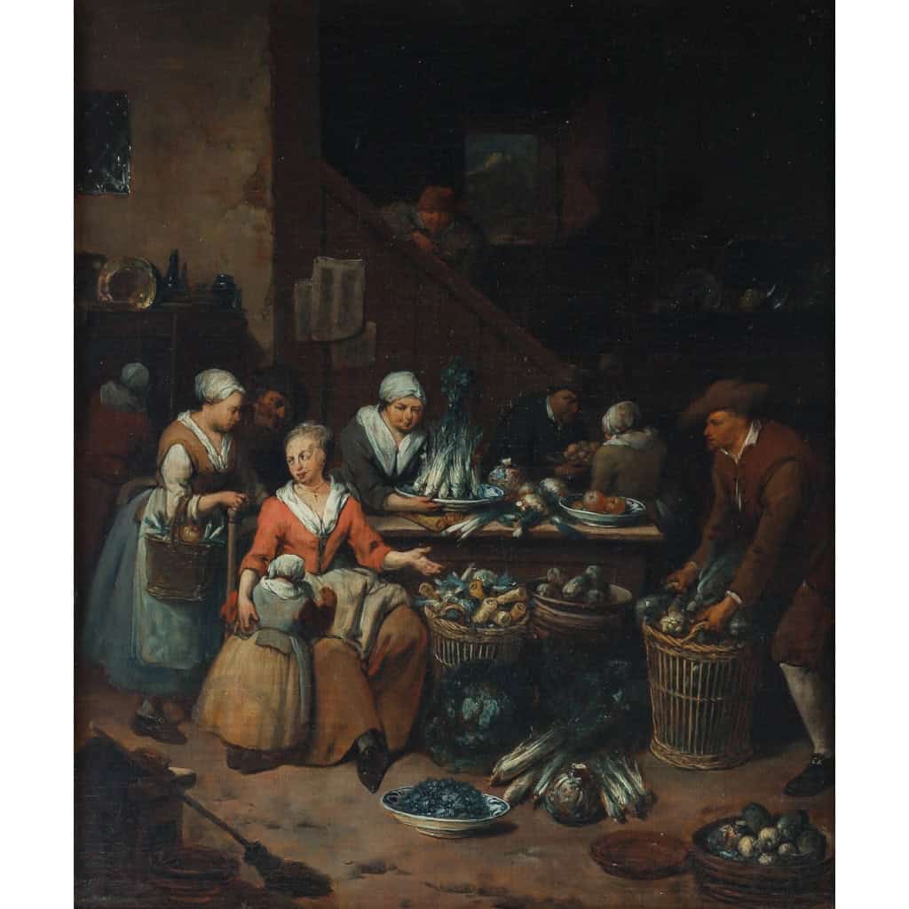 Retour du marché. Jan-Baptist Lambrechts 1680-1731 | Biron Retour du marché. Jan-Baptist Lambrechts 1680-1731