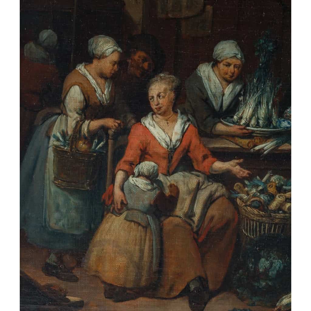 Retour du marché. Jan-Baptist Lambrechts 1680-1731 | Biron Retour du marché. Jan-Baptist Lambrechts 1680-1731