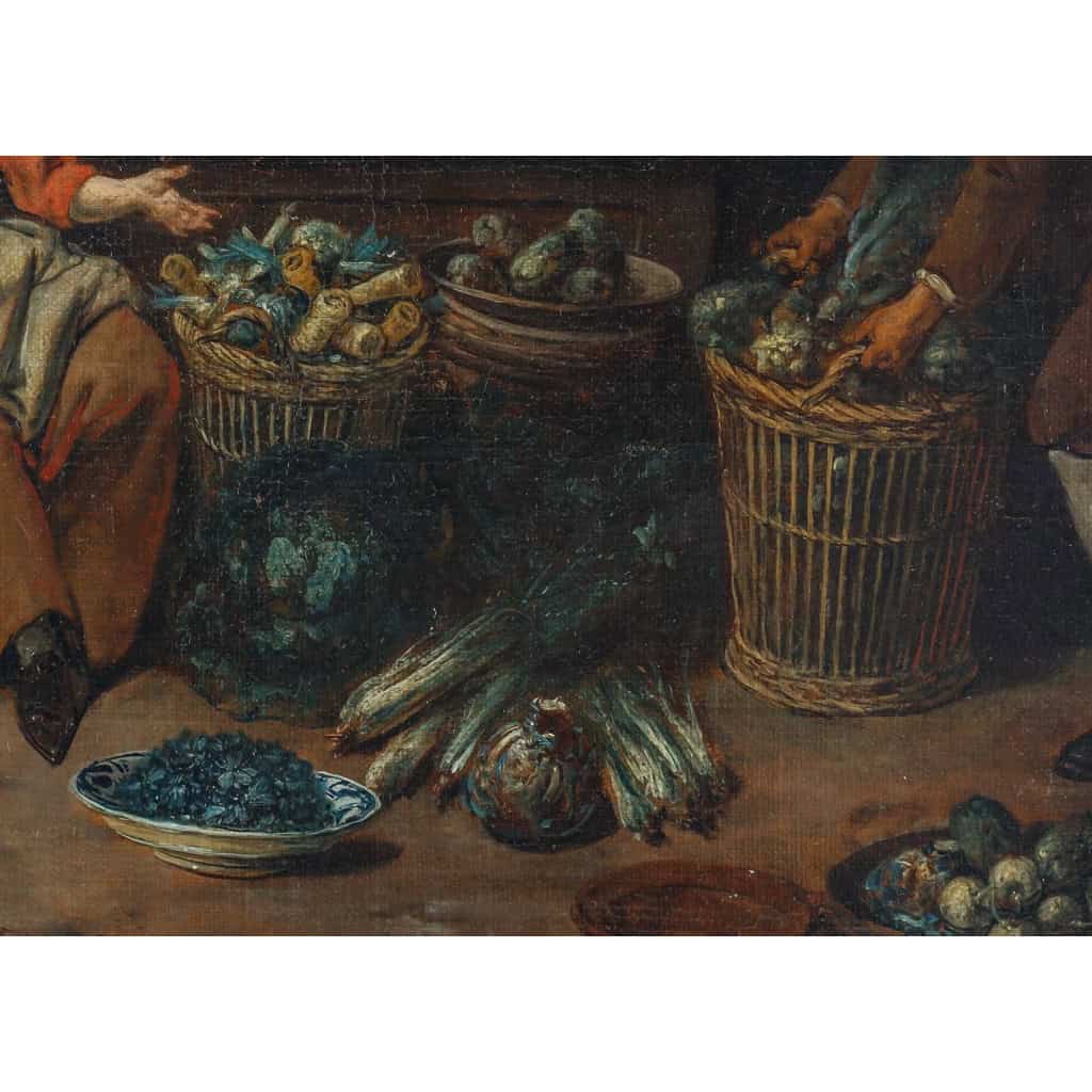 Retour du marché. Jan-Baptist Lambrechts 1680-1731 | Biron Retour du marché. Jan-Baptist Lambrechts 1680-1731