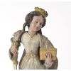 Sainte Catherine d’Alexandrie, Sculpture polychrome et dorée. France milieu XVIe siècle. | Biron Sainte Catherine d’Alexandrie, Sculpture polychrome et dorée. France milieu XVIe siècle.