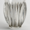 Vase « Gerardmer » verre blanc patiné gris de René LALIQUE | Biron Vase "Gerardmer" verre blanc patiné gris de René LALIQUE