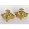 Paire de flacons en porcelaine attribués à Jacob Petit, circa 1835 | Biron Paire de flacons en porcelaine attribués à Jacob Petit, circa 1835
