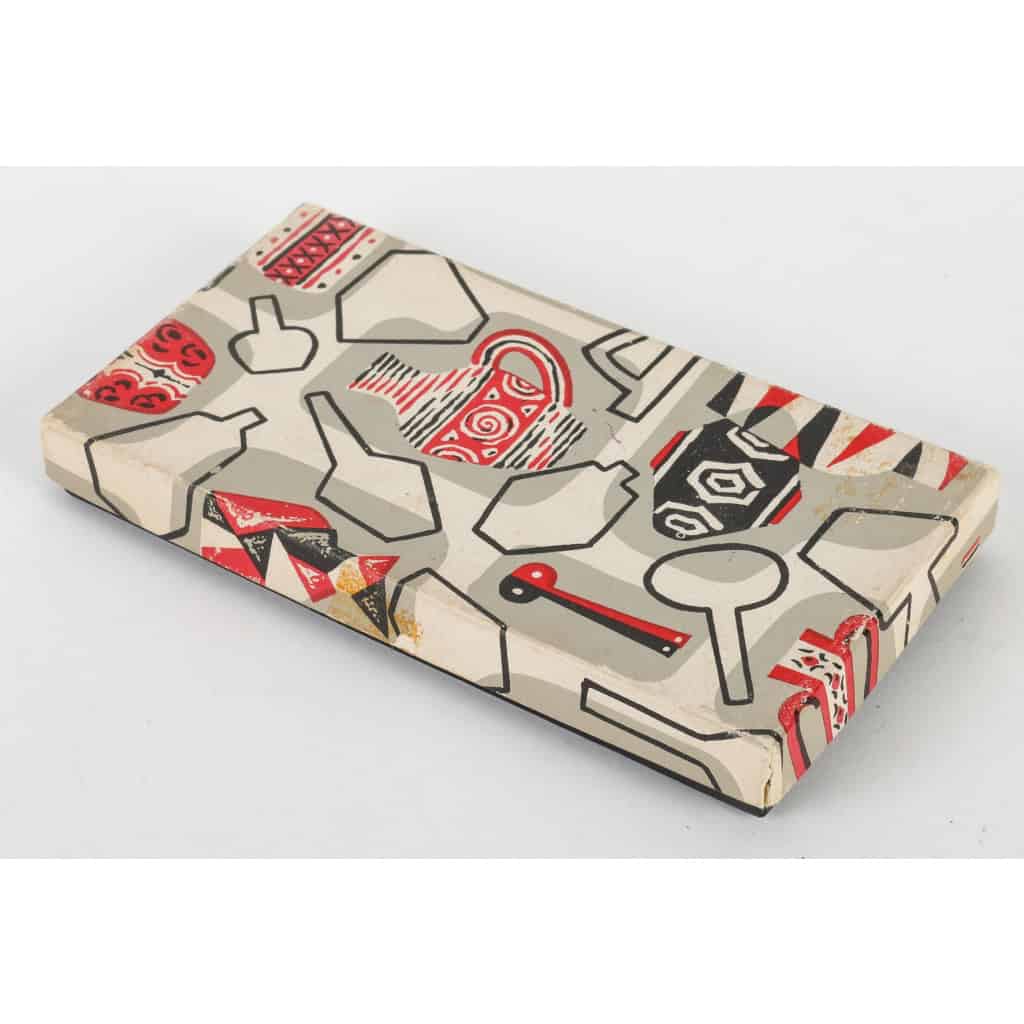 2 couverts des années 1960 dans leur boîte, métal et bois | Biron 2 couverts des années 1960 dans leur boîte, métal et bois