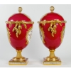 Paire Vases porcelaine 19eme | Biron Paire Vases porcelaine 19eme