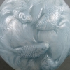 Vase « Formose » verre opalescent double couche patiné bleu de René LALIQUE | Biron Vase « Formose » verre opalescent double couche patiné bleu de René LALIQUE