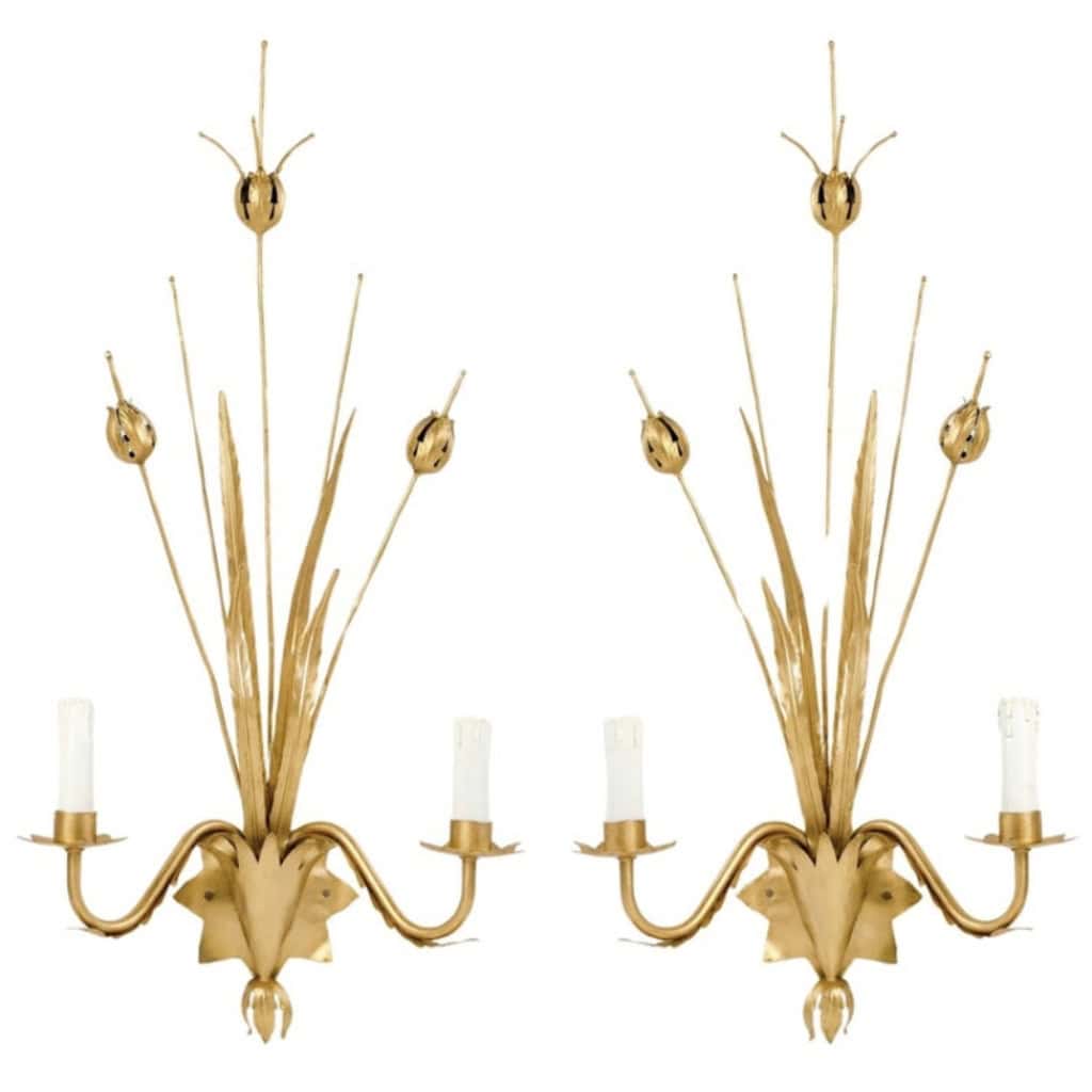 Paire d’Appliques Maison FlorArt 1960 | Biron |||||