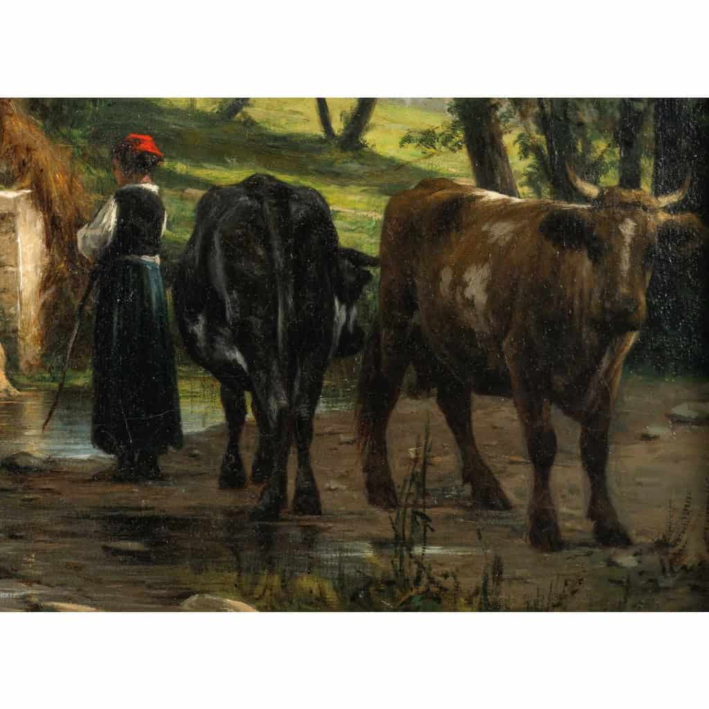 Léon LEGAT(1829-1892). Le Sous-bois. | Biron Léon LEGAT(1829-1892). Le Sous-bois.