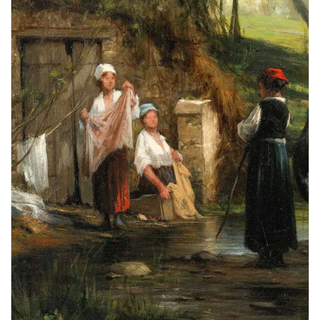 Léon LEGAT(1829-1892). Le Sous-bois. | Biron Léon LEGAT(1829-1892). Le Sous-bois.