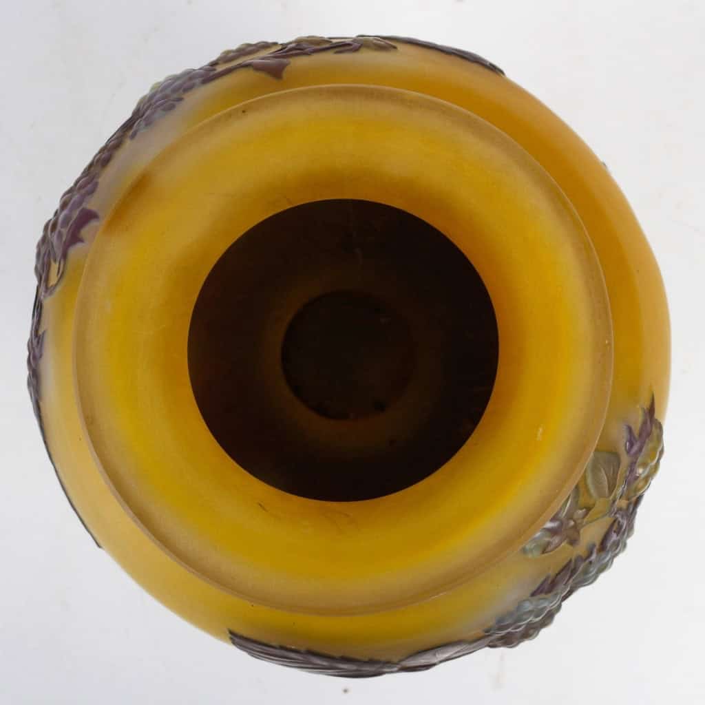 Émile Gallé (1846-1904) Vase « Framboisier » en verre soufflé-moulé | Biron Émile Gallé (1846-1904) Vase « Framboisier » en verre soufflé-moulé