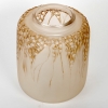 Vase « Muguet » verre blanc patiné sépia de René LALIQUE | Biron Vase "Muguet" verre blanc patiné sépia de René LALIQUE