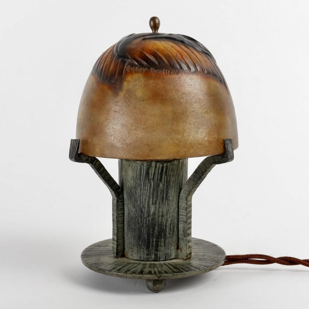 Veilleuse « Trois Oiseaux » pâte-de-verre de Gabriel ARGY-ROUSSEAU | Biron Veilleuse "Trois Oiseaux" pâte-de-verre de Gabriel ARGY-ROUSSEAU