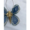 1970’ Applique Papillon en Bronze ou Laiton, Duval Brasseur Ou Isabelle Faure, 1 Ampoule , Ailes d’Agate Bleues | Biron 1970’ Applique Papillon en Bronze ou Laiton, Duval Brasseur Ou Isabelle Faure, 1 Ampoule , Ailes d’Agate Bleues