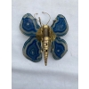 1970’ Applique Papillon en Bronze ou Laiton, Duval Brasseur Ou Isabelle Faure, 1 Ampoule , Ailes d’Agate Bleues | Biron 1970’ Applique Papillon en Bronze ou Laiton, Duval Brasseur Ou Isabelle Faure, 1 Ampoule , Ailes d’Agate Bleues