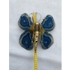 1970’ Applique Papillon en Bronze ou Laiton, Duval Brasseur Ou Isabelle Faure, 1 Ampoule , Ailes d’Agate Bleues | Biron 1970’ Applique Papillon en Bronze ou Laiton, Duval Brasseur Ou Isabelle Faure, 1 Ampoule , Ailes d’Agate Bleues