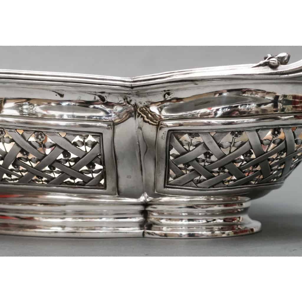 CARDEILHAC – Panière à fruits en argent massif XIXème | Biron CARDEILHAC - Panière à fruits en argent massif XIXème