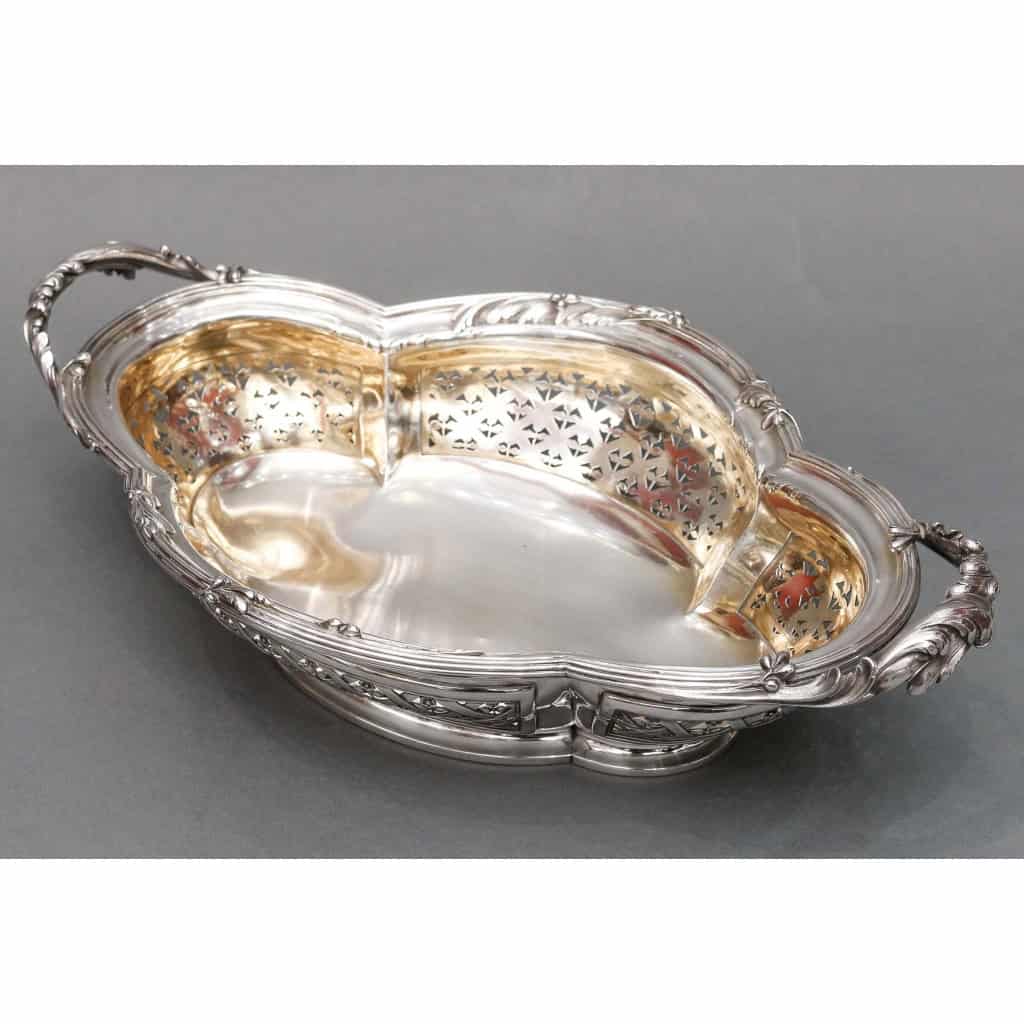 CARDEILHAC – Panière à fruits en argent massif XIXème | Biron CARDEILHAC - Panière à fruits en argent massif XIXème