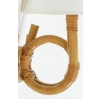 1950 Paire d’appliques en rotin par Louis Sognot | Biron 1950 Paire d'appliques en rotin par Louis Sognot