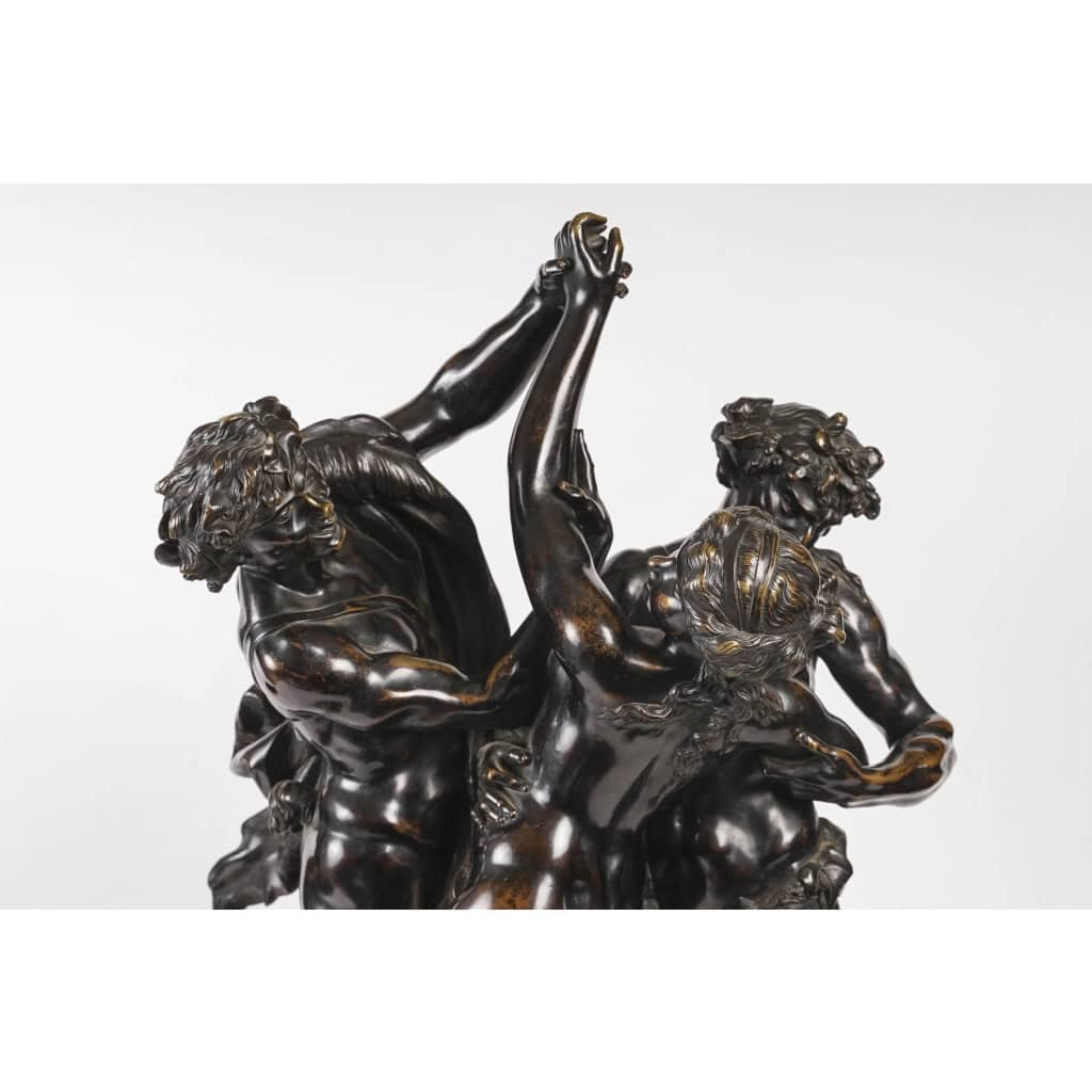 Spectaculaire bronze à trois personnages signée Clodion | Biron Spectaculaire bronze à trois personnages signée Clodion