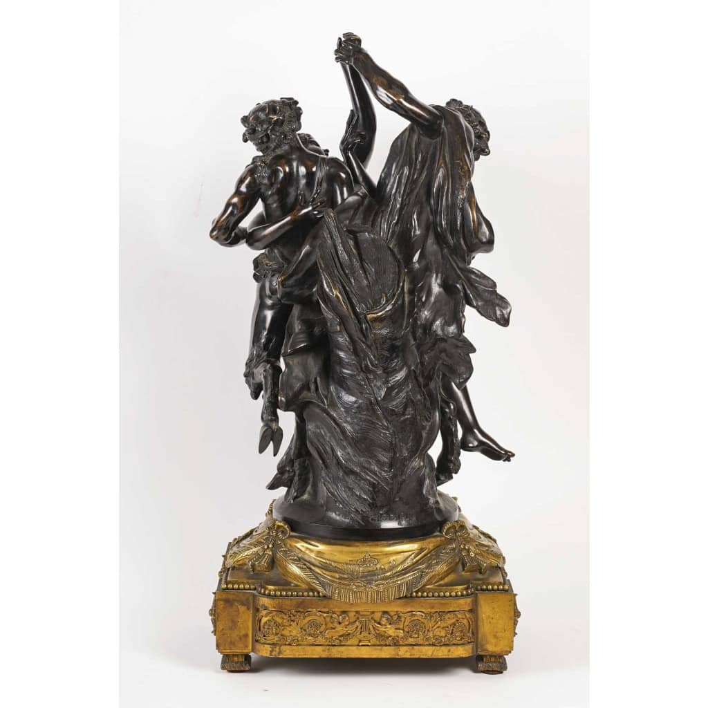 Spectaculaire bronze à trois personnages signée Clodion | Biron Spectaculaire bronze à trois personnages signée Clodion