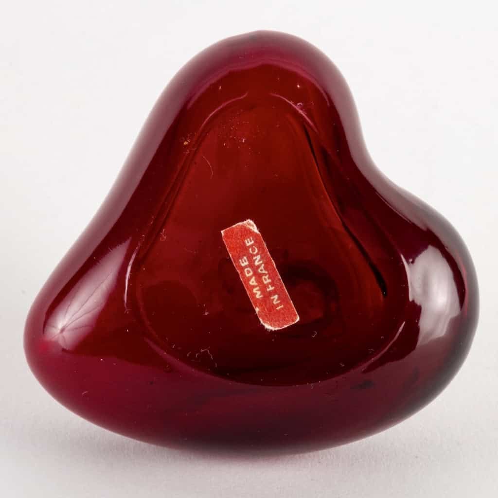 Flacon « Cœur en Folie » verre rouge et blanc de Paul Poiret pour Rosine | Biron Flacon "Cœur en Folie" verre rouge et blanc de Paul Poiret pour Rosine