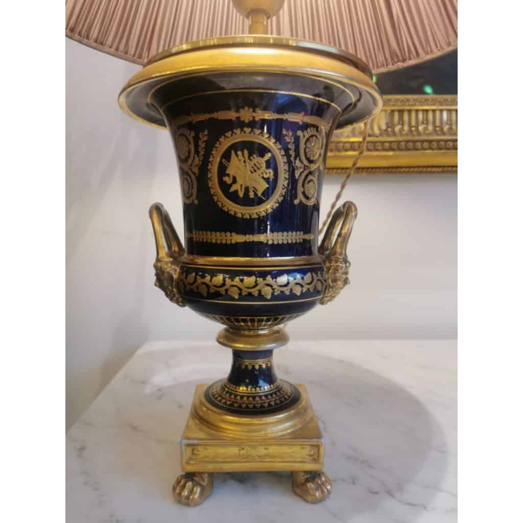 Paire De Lampes En Porcelaine Limoges | Biron Paire De Lampes En Porcelaine Limoges
