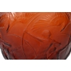 Vase "Archers" verre rouge ambré de René LALIQUE Vase "Archers" verre rouge ambré de René LALIQUE
