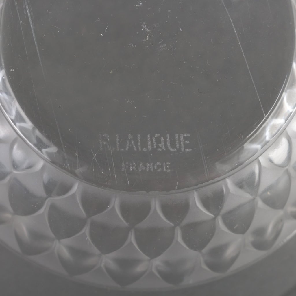 Service « Saint-Cyr » verre blanc de René LALIQUE – 12 pièces | Biron Service "Saint-Cyr" verre blanc de René LALIQUE - 12 pièces