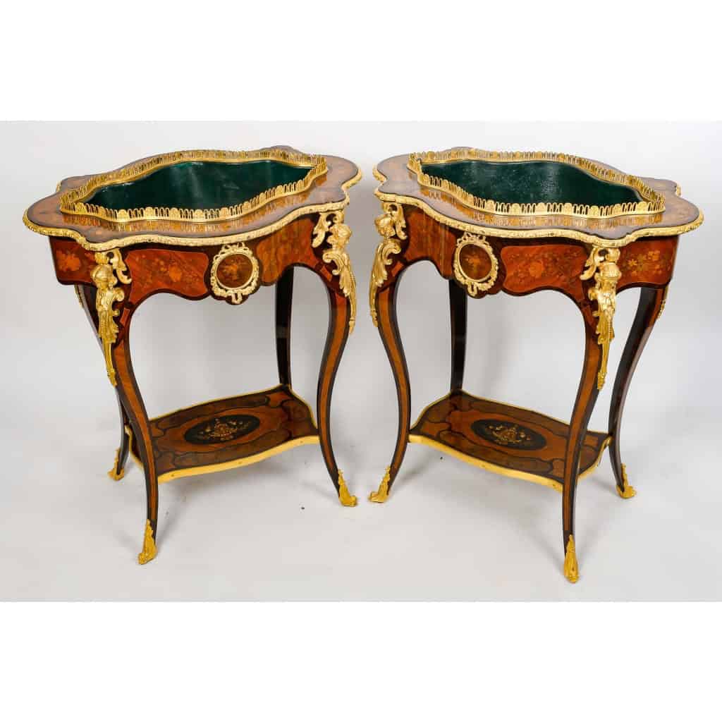Paire de jardinières Napoléon III, XIXème siècle | Biron |||||||||
