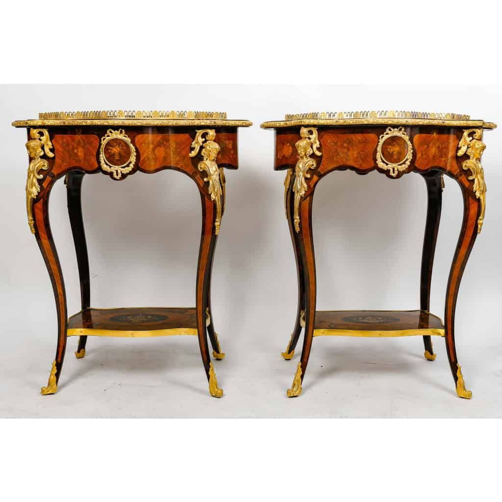 Paire de jardinières Napoléon III, XIXème siècle | Biron Paire de jardinières Napoléon III, XIXème siècle
