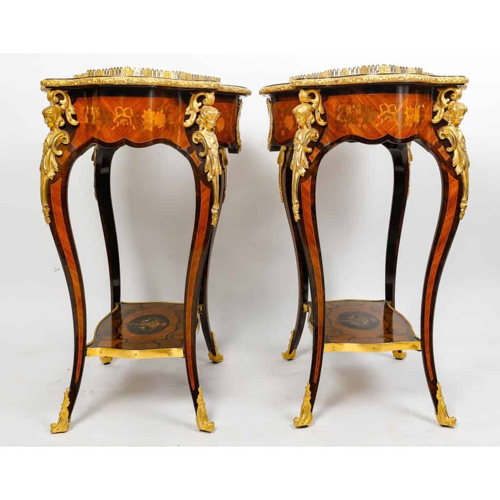 Paire de jardinières Napoléon III, XIXème siècle | Biron Paire de jardinières Napoléon III, XIXème siècle