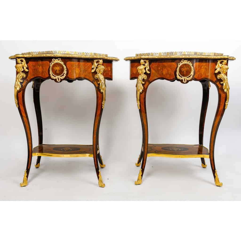 Paire de jardinières Napoléon III, XIXème siècle | Biron Paire de jardinières Napoléon III, XIXème siècle