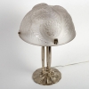 Paire de Lampes « Dahlias » verre blanc de René LALIQUE | Biron Paire de Lampes "Dahlias" verre blanc de René LALIQUE