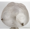 Paire de Lampes « Dahlias » verre blanc de René LALIQUE | Biron Paire de Lampes "Dahlias" verre blanc de René LALIQUE