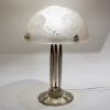 Paire de Lampes « Dahlias » verre blanc de René LALIQUE | Biron Paire de Lampes "Dahlias" verre blanc de René LALIQUE